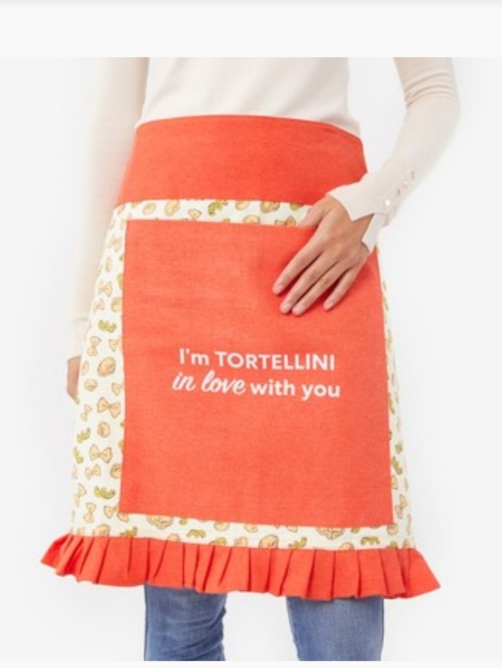 Red "Tortellini" Half Apron